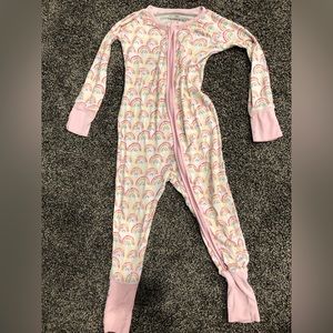 Little sleepies pastel rainbows 12-18 months